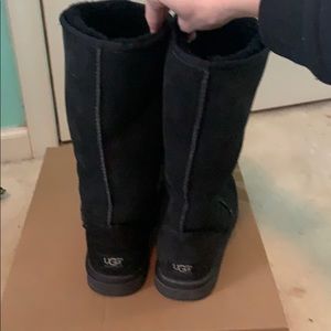 Women’s black classic tall UGGS